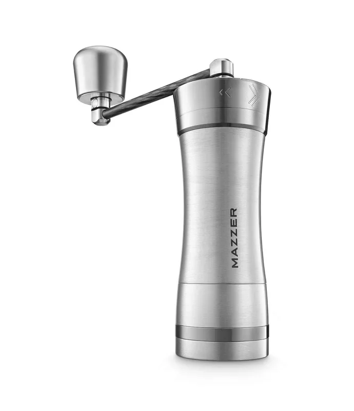 Mazzer Omega manual coffee grinder, front view