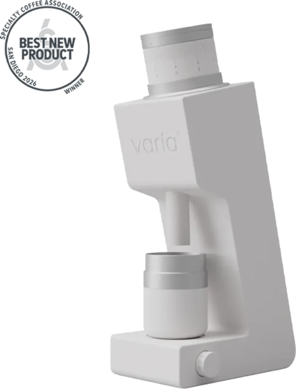 Varia VS4 Grinder, White, front view